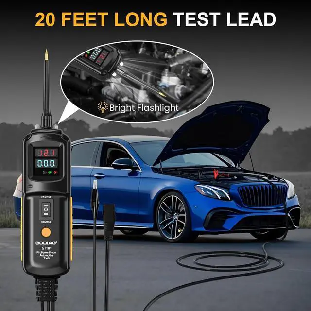 Alt view image 5 of 7 - Power Circuit Probe Tester, Auto Short Circuit, Relay Fuse Tester, Voltage Tester, 6V 40V DC Auto Electrical System Test Tool Kit, Diode Resistance Check for Motorcycle Trucks