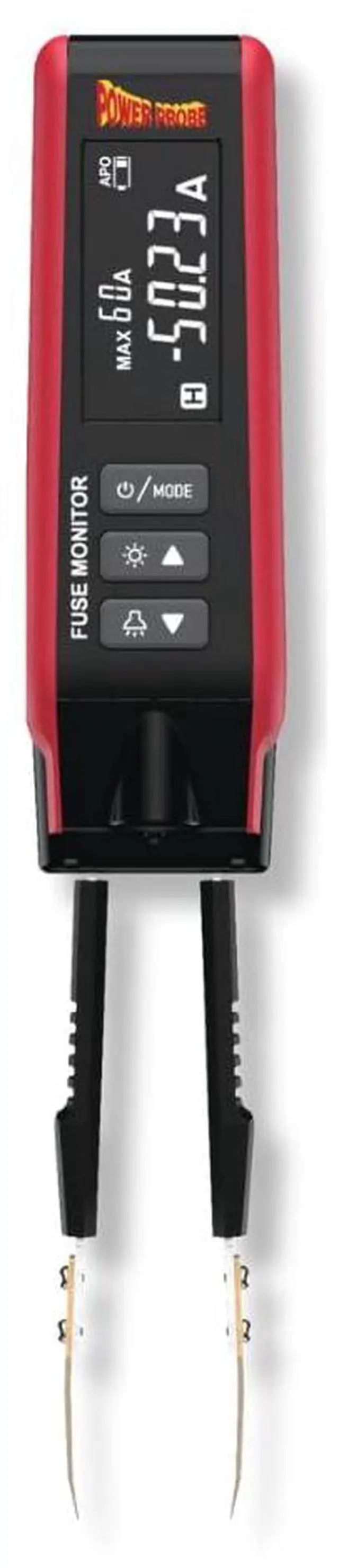 Main image of PPFUSE Fuse Monitor - Circuit Tester for Mini, Maxi & ATC Fuses  Live Current Readings Up to 80A  Replaceable Tips, and Built-in Flashlight