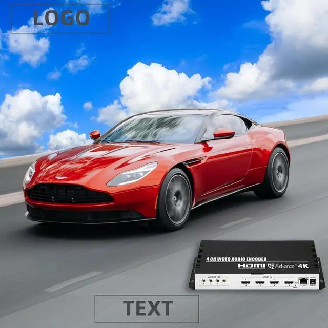 Alt view image 7 of 7 - 4 Channel 4K H.265 264 MJPEG HDMI Video Encoder with Screen, Max 16 Feeds Output, Extra Audio HTTP RTSP RTMP RTMPS SRT UDP RTP IPTV Video Encoder for Live Broadcast Facebook YouTube Twitch