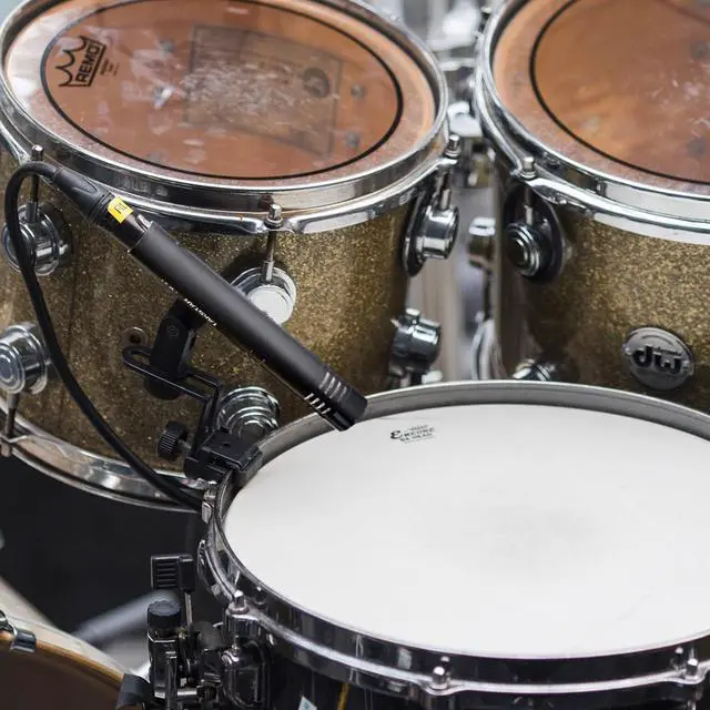 Alt view image 5 of 7 - Instrument Microphone with Clip, Cardioid Condenser Professional Instrument Mic, XLR Gold-Plated Diaphragm Sound Head Microphone for Studio, Instrument, Interview, Radio Stations CM-63