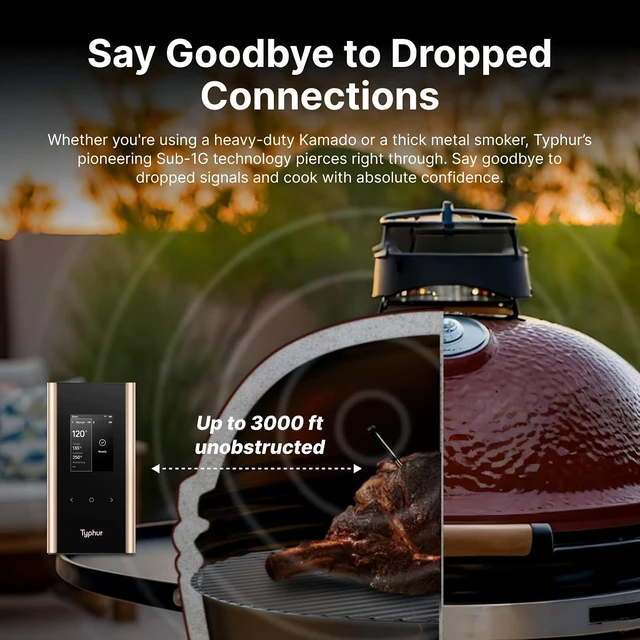 Alt view image 5 of 7 - Sync Gold Dual Wireless WiFi Meat Thermometer Carrying Case Included