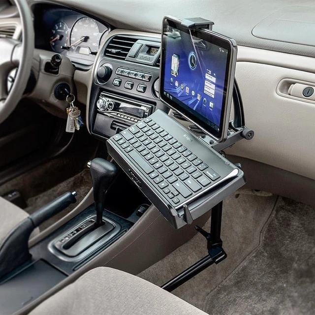 Alt view image 7 of 7 - Tablet & Keyboard Tray Combo Car Mount Professional-Grade Tablet Holder with Keyboard Tray, Easy Installation, Fits iPad & Samsung Tablets