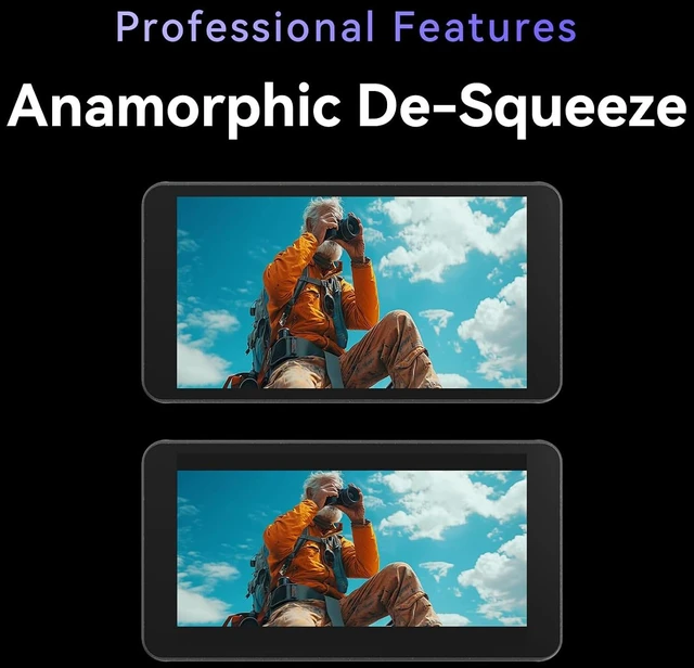 Alt view image 6 of 7 - PT5 II 5" Touchscreen DSLR Field Monitor, 4K30P In/Out, Wide Color Gamut Peaking, 3D LUT, Luma RGB Waveform & Video Assist, New UI MOVnorm OS