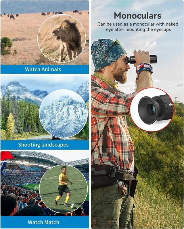 Alt view image 4 of 7 - 4 in 1 Phone Photography Kit, 18X Telephoto Lens, 198° Fisheye Lens, 15X Macro Lens, 0.63X Wide Angle Lens, Set with Flexible Phone Tripod, for iPhone Pixel