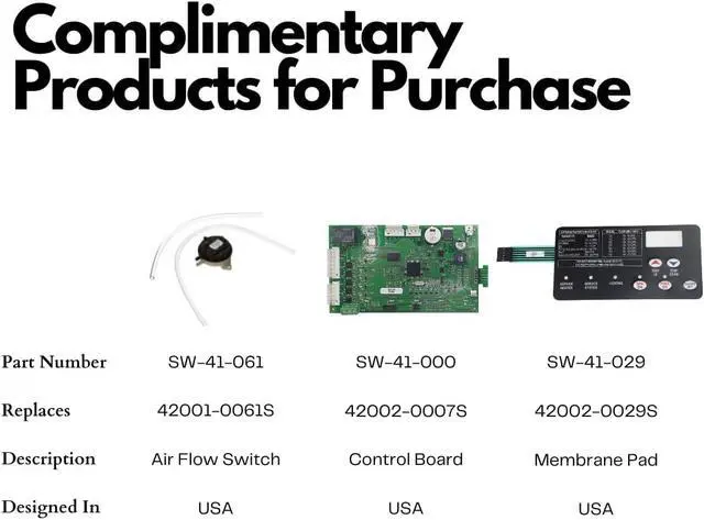 Alt view image 5 of 7 - Air Flow Switch Compatible with Pentair Pool Heater Parts 42001-0061S - Compatible with Pentair Mastertemp and Starite Max E Therm Pool and Spa Water Heater