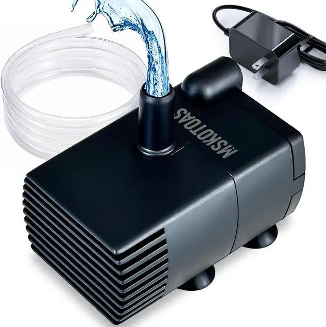 Main image of Automatic Small Sump Pump with Water Sensor, 8 FT Lift 74 GPH with 6 FT Tubing, 115/230V Mini HVAC Condensate Removal Pump with Float Switch for Dehumidifier, Air Conditioner, Hydroponic, Auto On Off