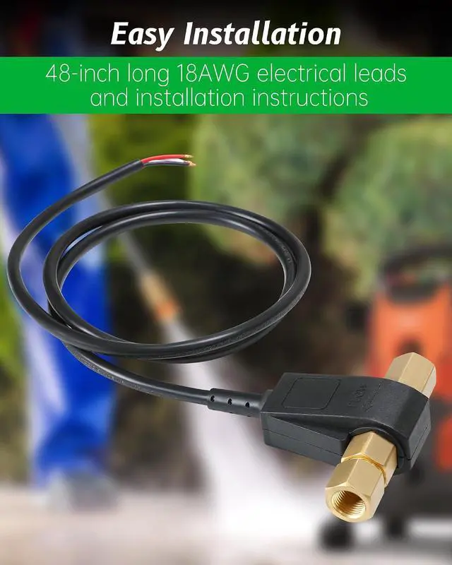 Alt view image 6 of 6 - 100975 Flow Switch for Pressure Washer, Flow Switch Fit for General Pump, 12.0 GPM, 5000 PSI, Mounts in Any Position