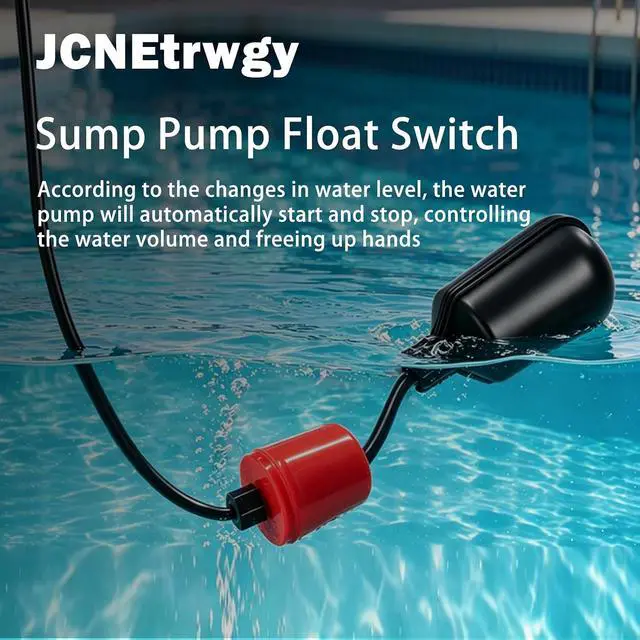 Alt view image 2 of 7 - Float Switch with Counterweight,IP68 Waterproof Vertical Float Switch Liquid Level Sensor, Septic for Sewage Tank, Septic Basin, Water Tank,Automatic Water Supply & Drainage Control(13-Ft)