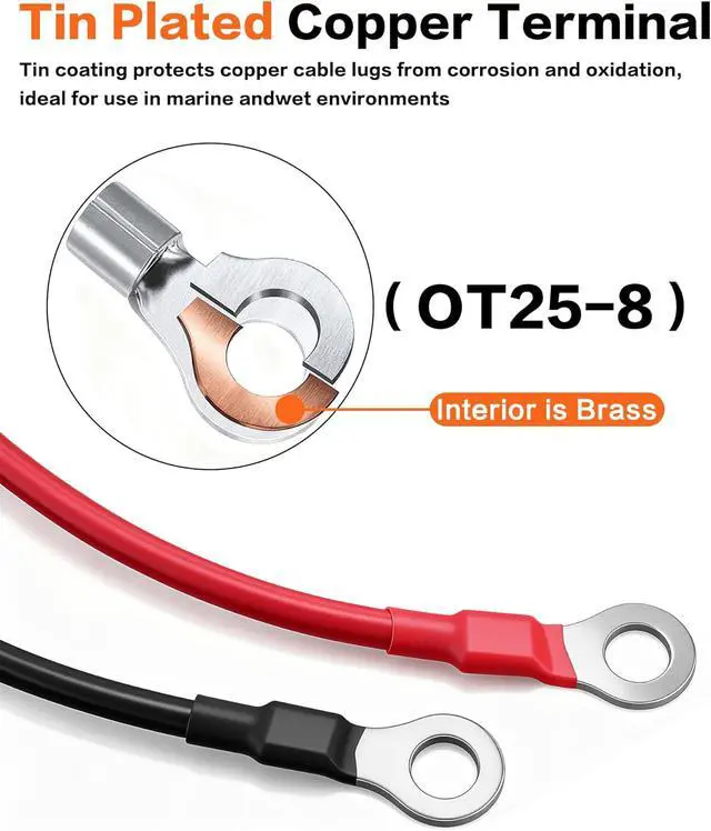 Alt view image 6 of 7 - 2PCS 175A Anderson Connector Plug with 100cm(39.37 inch) 6AWG O-Ring Cable Battery Quick Connector Forklift Plug Wire Trailer Power Storage Power Harness Power Forklift Charging Connector