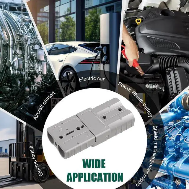Alt view image 6 of 6 - 20PCS 50A Battery Quick Connect/Disconnect Kit 10-12 AWG,50 Amp 600V Connector Kit for Recovery Winch, Forklift, Towing Systems and Solar Applications