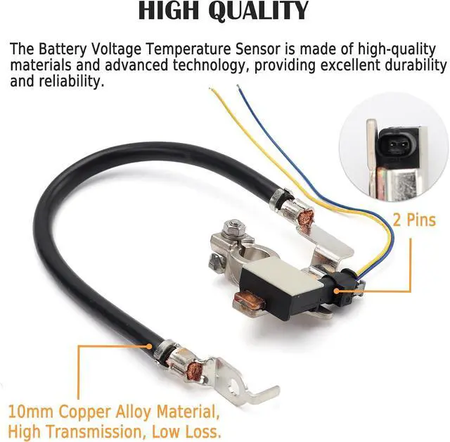 Alt view image 2 of 6 - AV6N10C679GB Battery Current Sensor Compatible with Ford Focus Escape 2012-2019 IBS Negative Battery Cable Sensor Replacement AV6Z-10C679-P AV6N-10C679-BC