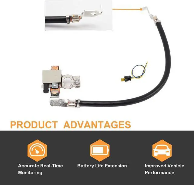 Alt view image 4 of 6 - AV6N10C679GB Battery Current Sensor Compatible with Ford Focus Escape 2012-2019 IBS Negative Battery Cable Sensor Replacement AV6Z-10C679-P AV6N-10C679-BC