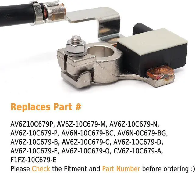 Alt view image 5 of 6 - AV6N10C679GB Battery Current Sensor Compatible with Ford Focus Escape 2012-2019 IBS Negative Battery Cable Sensor Replacement AV6Z-10C679-P AV6N-10C679-BC