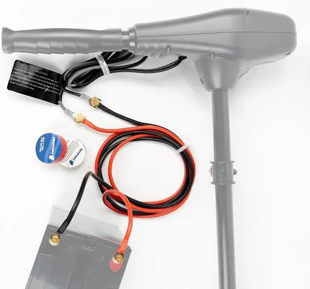 Alt view image 2 of 7 - Newport 10ft Trolling Motor Battery Cable Extension Kit 8AWG Marine-Grade Wire Includes Connectors, Terminals & Heat Shrink Compatible with All Newport Motors