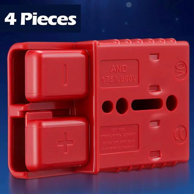 Alt view image 4 of 7 - 6 Pcs 2-4 Gauge 175A Battery Quick Connector 12-36v Disconnect Wire Harness Plug Kit Battery Cable Connector Disconnect Plug for Car Motor Winch Trailer