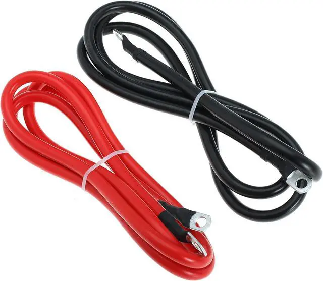 Alt view image 7 of 7 - 2 AWG Battery Cable 2AWG Gauge Battery Inverter Cables with 3/8 in Lugs Pure Copper Power Inverter Wire Set for Solar Marine Boat RV Car Motorcycle 2pcs (7FT)