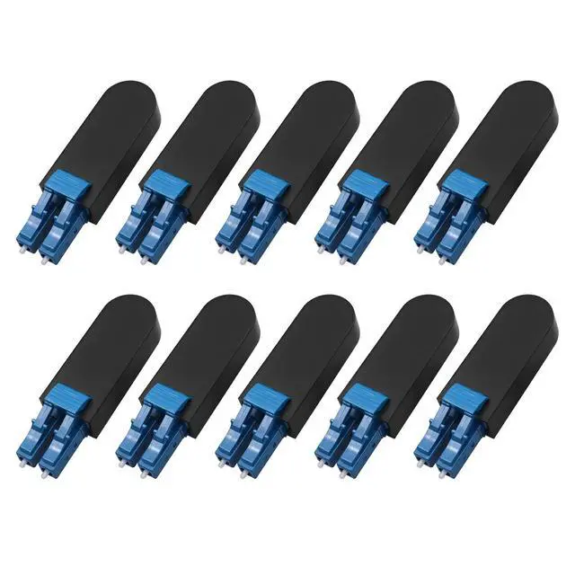 Main image of 10 Pack LC/UPC Fiber Optic Loopback Adapter 9/125 Singlemode Optical Cable Test Adapter Connector for Testing Applications