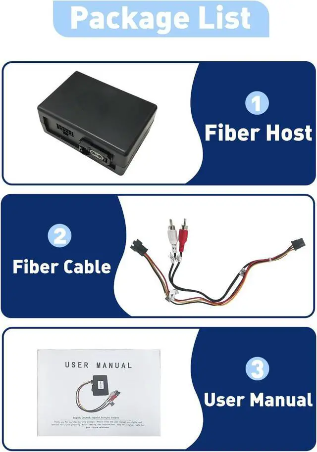 Alt view image 7 of 7 - Fiber Decoder for Mercedes, Optical Box Most Adapter for Porsche 911 997 Macan Boxster Cayenne Cayman, Optic Car Radio Stereo Audio Converter Amplifier Connector for ML GL SLK CLS R E S Series