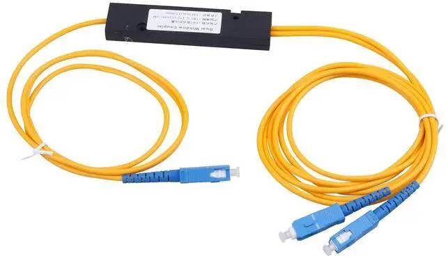 Alt view image 2 of 7 - 5-Pack SC/UPC Fiber Optical FBT Splitter 1x2(1 in 2 Out) Singlemode 1310/1550nm for Network Signal Distribution