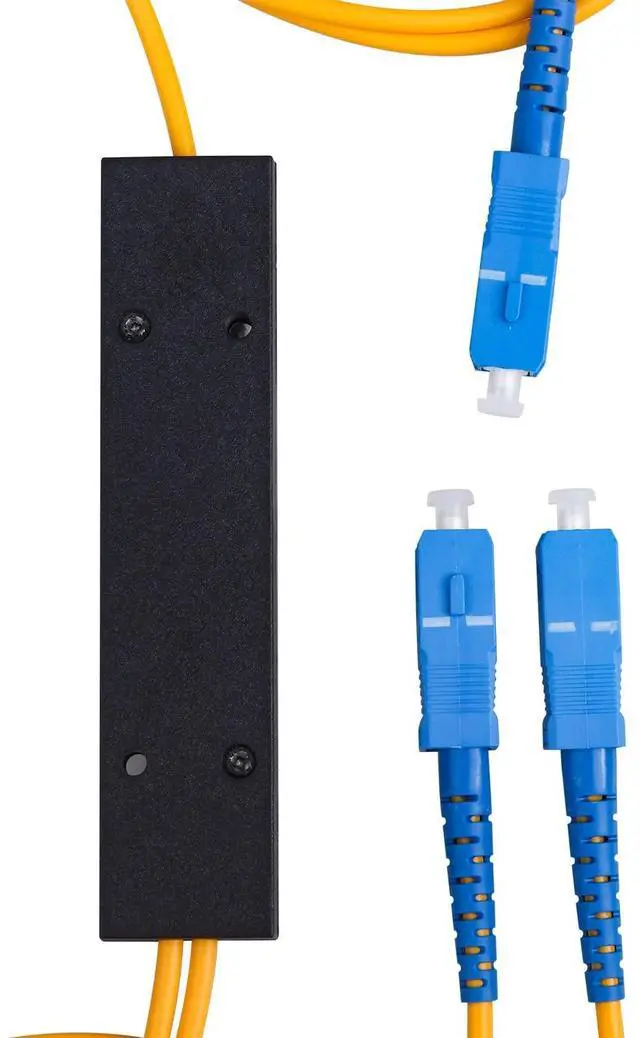 Alt view image 4 of 7 - 5-Pack SC/UPC Fiber Optical FBT Splitter 1x2(1 in 2 Out) Singlemode 1310/1550nm for Network Signal Distribution