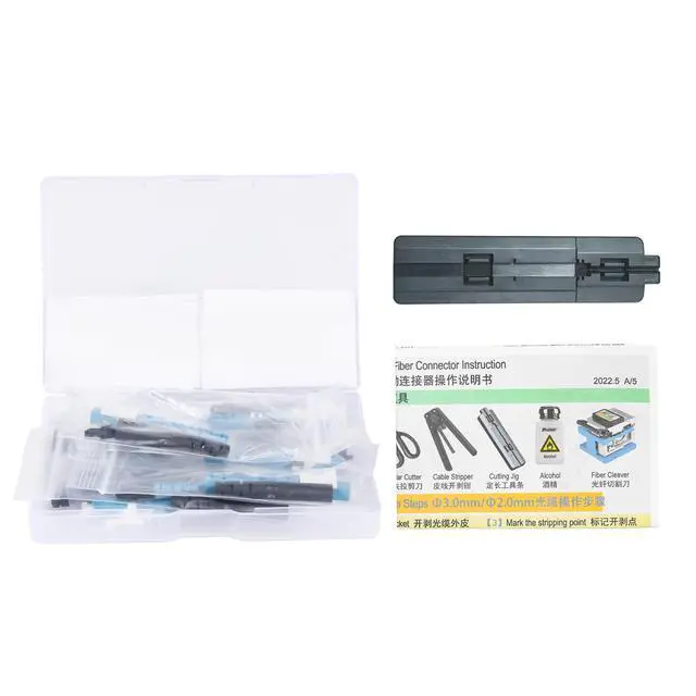 Alt view image 6 of 7 - 20 Pcs LC/UPC Singlemode Fiber Optic Quick Assembly Connector SM 9/125 Mechanical Fast Connector Adapter for 0.9/2.0/3.0/2.0 * 1.6/2.0 * 3.0mm Fiber Cable