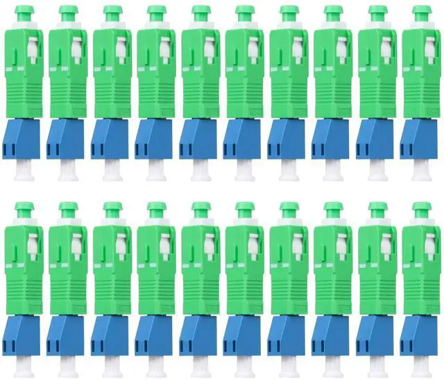 Main image of 20-Pack SCAPC Male to LCUPC Female Singlemode Adapter Fiber Optic Connector FTTH Convertor for Visual Fault Locator