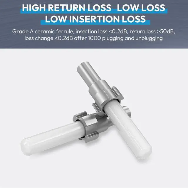 Alt view image 5 of 6 - 3 Pcs Single Mode 9/125um LC/UPC Fiber Optic Loopback Adapter and 3 Pcs Multi Mode 50/125um LC/UPC OM3 Loopback Connector Plug Tester - SM & MM Duplex Loop Back Device Tool for Optical Cable Testing