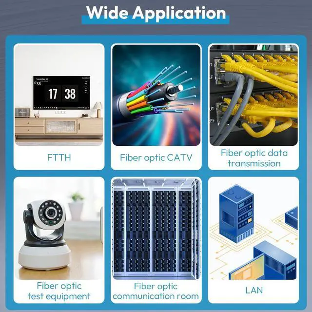 Alt view image 6 of 6 - 3 Pcs Single Mode 9/125um LC/UPC Fiber Optic Loopback Adapter and 3 Pcs Multi Mode 50/125um LC/UPC OM3 Loopback Connector Plug Tester - SM & MM Duplex Loop Back Device Tool for Optical Cable Testing