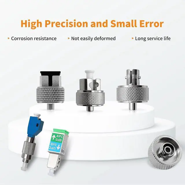 Alt view image 3 of 6 - Fiber Optic Connector, FC/UPC, SC, ST, LC, FC/UPC-LC/UPC, SC/UPC-/APC Interchangeable Optical Fiber Connector, 6 Styles for Adapters Compatible with Single-Mode & Multi-Mode Fibers