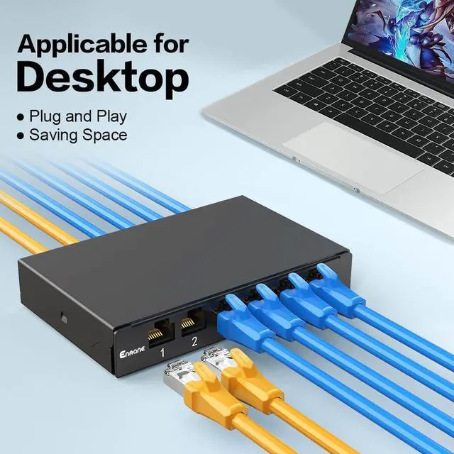 Alt view image 7 of 7 - 6 Port Patch Panel 0.5U CAT6A Keystone Patch Panel (EC Listed) UTP for Desk Mount Home Ethernet Termination Box (EM-0.5U CAT6A)