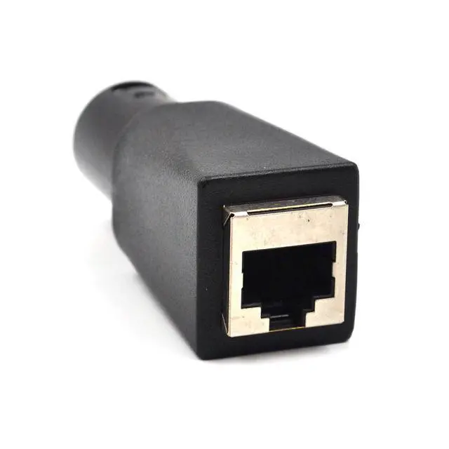 Alt view image 7 of 7 - XLR DMX to RJ45 Connector DMX to Ethernet Male Adapter Plug, 5 Pin, This Adapter can use Any CAT-5 Ethernet Cable as a DMX512 Cable,(4 Pack)