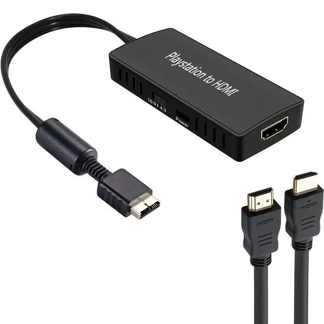 Main image of PS2 to HDMI Converter Adapter, PS2 HDMI Video Converter with 3ft HDMI Cable for Sony PlayStation 2/ PlayStation 1