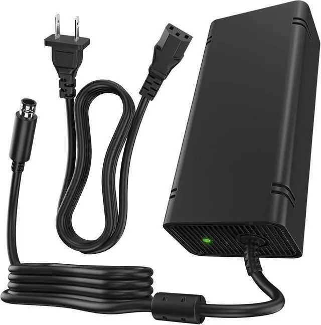 Alt view image 7 of 7 - AC Adapter for Xbox 360E Console,115W Power Supply Brick with Cord,Replacement Power Brick for Xbox 360E Console(Not Fit for Xbox360 Slim/Xbox360 Console)