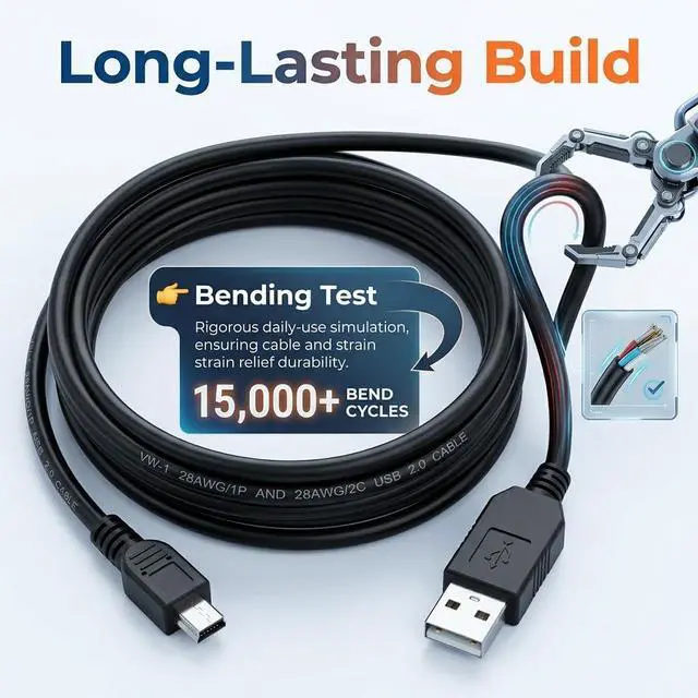 Alt view image 4 of 7 - USB to Mini USB Console Cable FT232RL Chip for Brocade ICX7250 ICX7450 ICX7750 Switch Configuration, RS232 Serial Adapter 1.5M Plug and Play