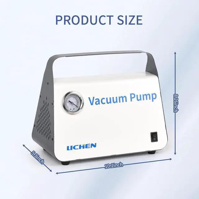 Alt view image 5 of 7 - Vacuum Pump Oil Free Diaphragm Vacuum Pressure Pump with 15 L/min Flow Rate with Dual Pressure,Portable with Hose Kit for Liquid Filtration