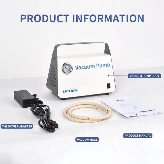 Alt view image 6 of 7 - Vacuum Pump Oil Free Diaphragm Vacuum Pressure Pump with 15 L/min Flow Rate with Dual Pressure,Portable with Hose Kit for Liquid Filtration