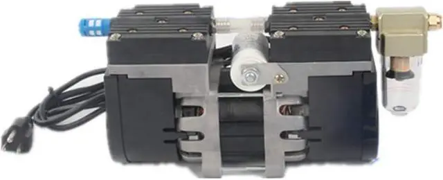 Alt view image 2 of 4 - 24L Lab Diaphragm Vacuum Pump Oil Free Oilless Medical Mute Pump -95Kpa Air pump With Air filter