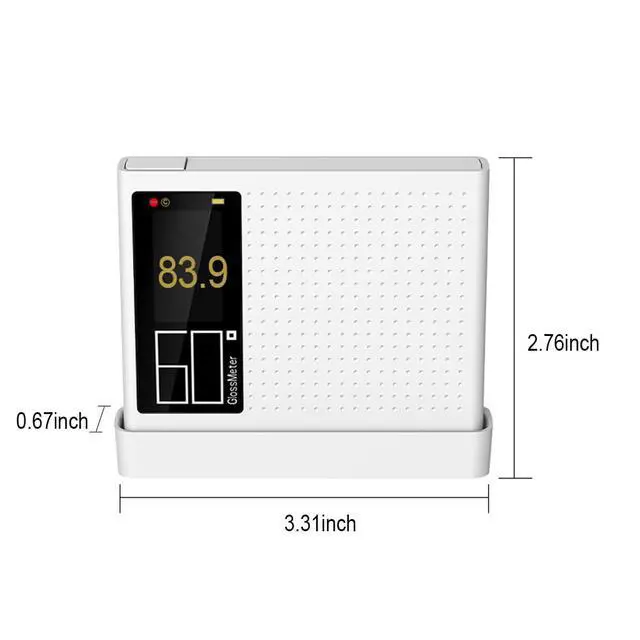 Alt view image 2 of 5 - Gloss Meter DG60-Pro,Portable Business Travel Measuring,Range 0-1200GU,Single Angle 60 °Universal GlossMeter for Various Industries