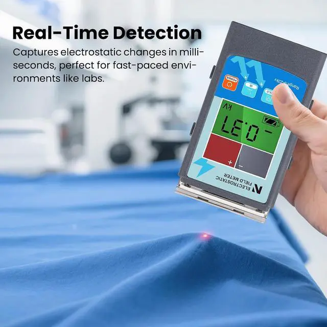 Alt view image 5 of 7 - FMX-003 Static Meter 0~20KV Electrostatic Field Meter ESD Test Meter 0~200V Ion Balance Tester for Electronics & Manufacturing & Laboratory