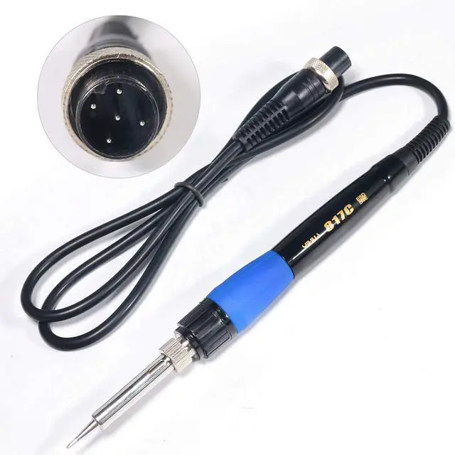 Alt view image 6 of 7 - 936A II Soldering Iron Station Kit, 65W with Intelligent Working Light. Easily Adjustable from 392896. With Plug-in Iron Handle, a Solder Iron Stand, Solder Wire & 5 extra Solder Tips.