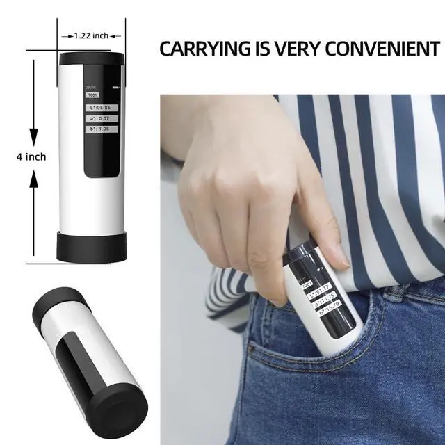 Alt view image 2 of 5 - Portable Colorimeter, D/8 Structure,8mm Caliber,Universal Colorimeters for Various Industries,Massive Storage of Data,Supporting APP and Computer Software