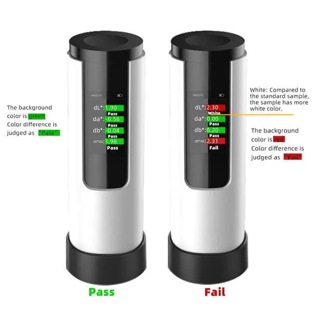 Alt view image 3 of 5 - Portable Colorimeter, D/8 Structure,8mm Caliber,Universal Colorimeters for Various Industries,Massive Storage of Data,Supporting APP and Computer Software