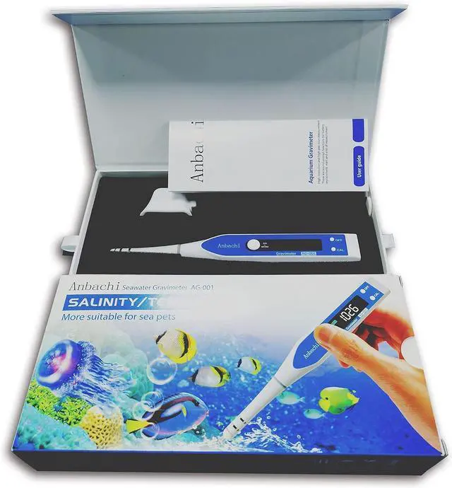 Main image of Digital Salinity Meter 3-in-1 Saltwater Tester Specific Gravity, Salinity & Temperature Pen Hydrometer, High Accuracy Water Quality Tester for Aquarium, Marine, Pool, Hydroponics, Aquaculture