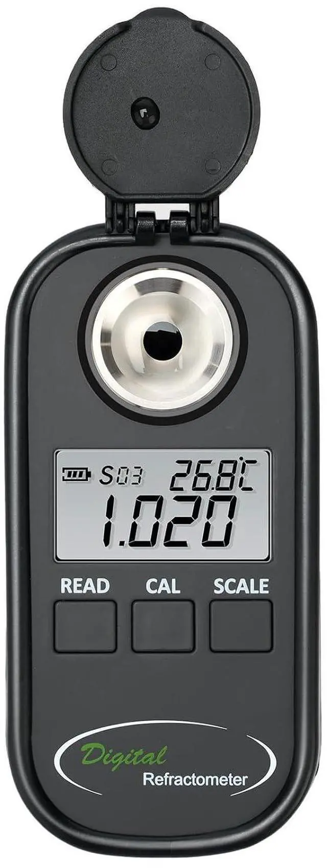 Main image of Digital Salinity Refractometer Salinity Meter Salt Meter Range 0-28%, Specific Gravity 1.000-1.217