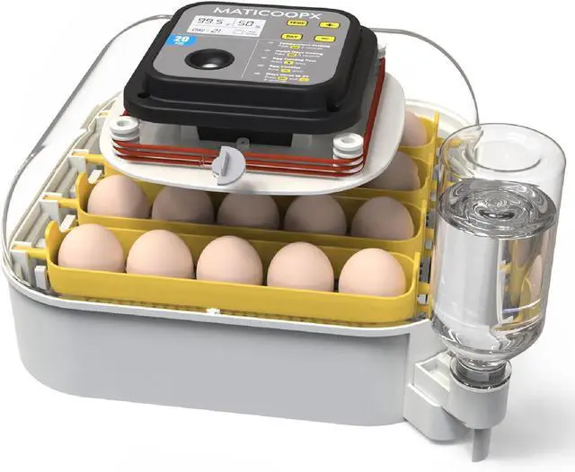 Main image of 20 Egg Incubator with Humidity Display, Egg Candler, Automatic Egg Turner, for Hatching Chickens