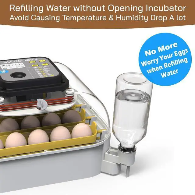 Alt view image 3 of 6 - 20 Egg Incubator with Humidity Display, Egg Candler, Automatic Egg Turner, for Hatching Chickens