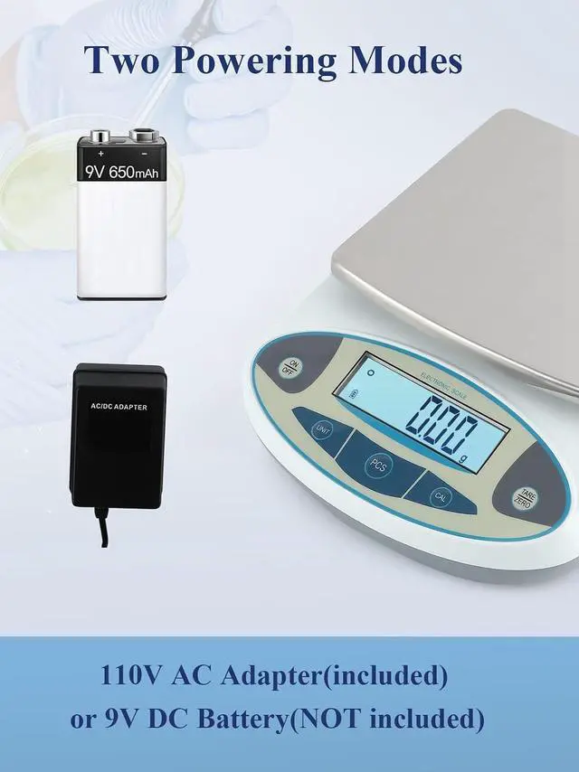 Alt view image 2 of 7 - Lab Scale 5000gX0.01 Gram High Precision Laboratory Balance Electronic Scientific Weighing Scale Without Calibration Weight