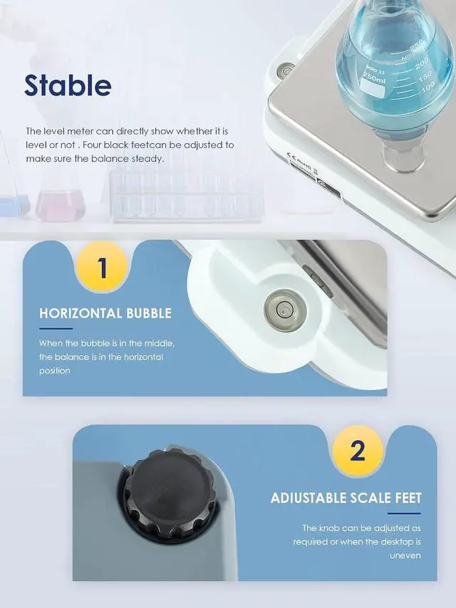 Alt view image 7 of 7 - Lab Scale 5000gX0.01 Gram High Precision Laboratory Balance Electronic Scientific Weighing Scale Without Calibration Weight