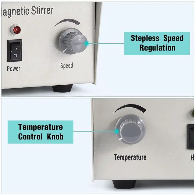 Alt view image 2 of 7 - Magnetic Stirrer Hot Plate Mixer 79-1 Lab Stirrers Hotplate Max 2400 RPM Stir Plate with Stir Bar and Support Stand