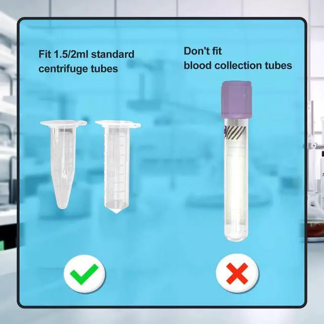 Alt view image 7 of 7 - 's Scientific Mini Centrifuge 7000RPM, 2680 x g RCF, Lab Benchtop Centrifuge with 2 Rotors for 8 x 0.2/0.5/1.5/2.0ml and 0.2mL×32 PCR Strips, Low Noise45dB, 100-240V((ONLY for MICROTUBES)